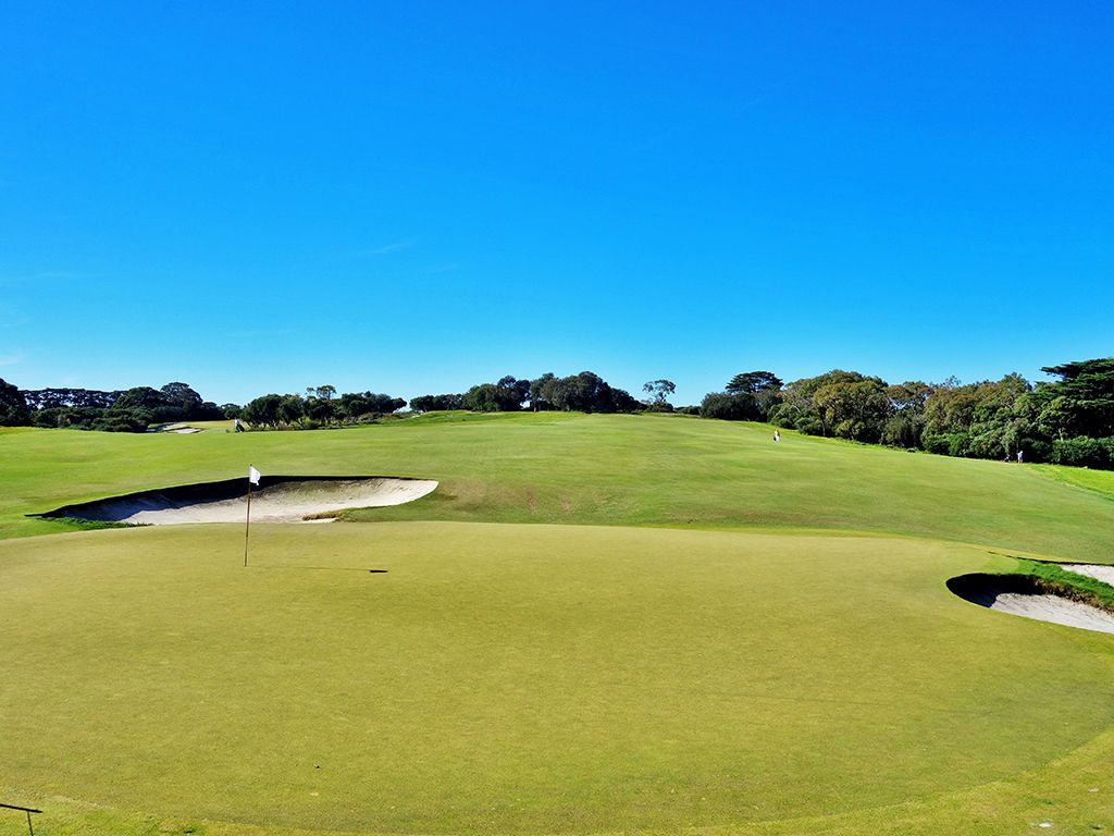 1st Hole at Royal Melbourne Golf Club (East) (332 Yard Par 4)
